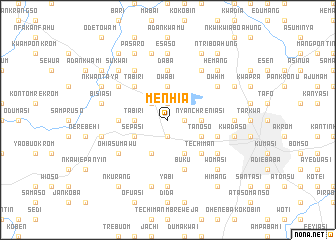 map of Menhia