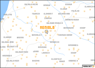 map of Meniala