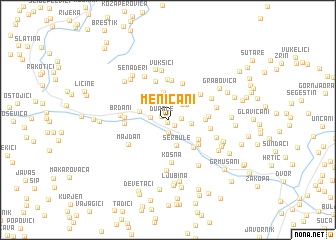 map of Menićani