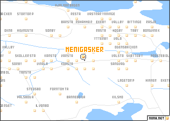 map of Menigasker