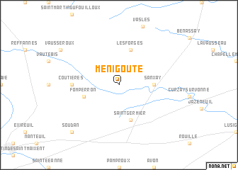 map of Ménigoute