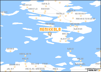 map of Menikkala