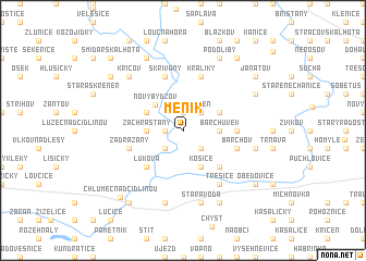 map of Měník