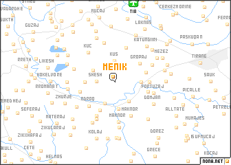 map of Mënik