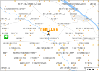 map of Ménilles