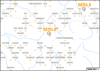 map of Menilo