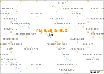 map of Ménil-sur-Saulx