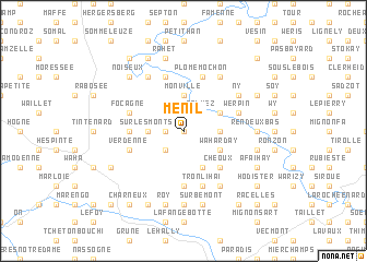 map of Menil