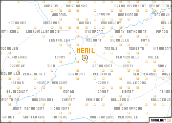 map of Menil