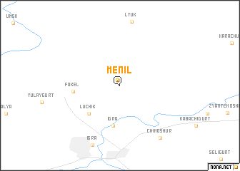 map of Menil