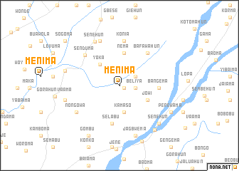 map of Menima