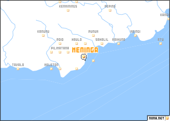 map of Meninga