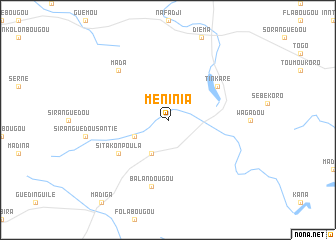 map of Méninia