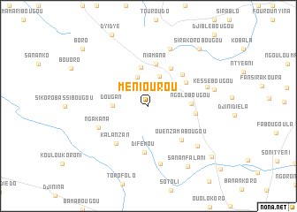 map of Mèniourou