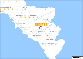 map of Ménites