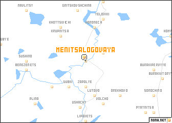 map of Menitsa Logovaya