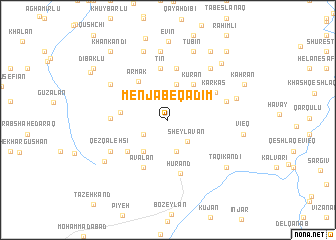 map of Menjāb-e Qadīm