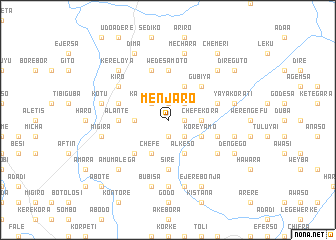 map of Menjaro