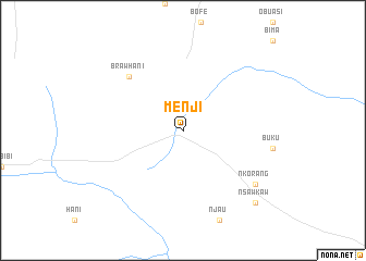 map of Menji