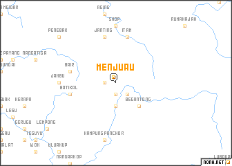 map of Menjuau