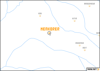 map of Menkʼorer