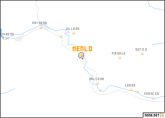 map of Menlo