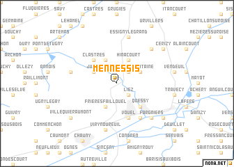 map of Mennessis