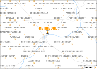 map of Menneval