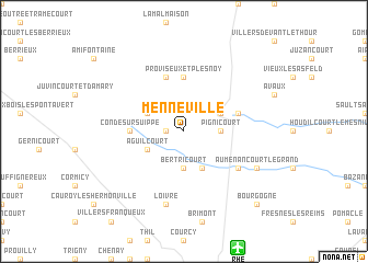 map of Menneville