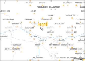 map of Menne