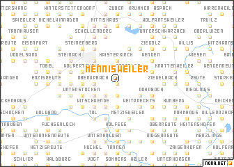 map of Mennisweiler