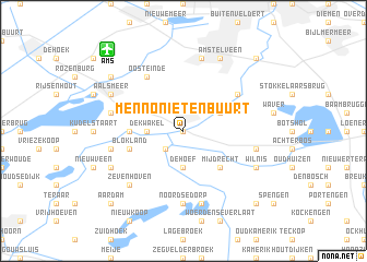 map of Mennonietenbuurt