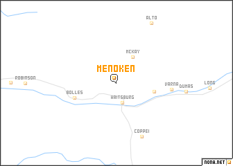 map of Menoken