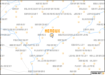 map of Menoux