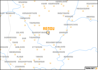 map of Menou