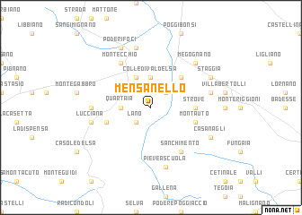 map of Mensanello