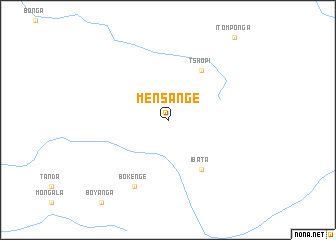 map of Mensange