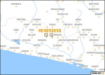 map of Menseso