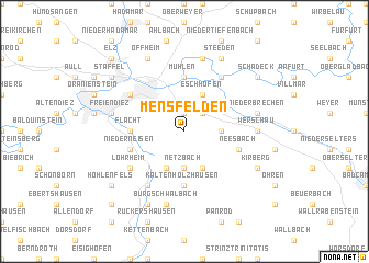 map of Mensfelden