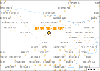 map of Mensinghausen