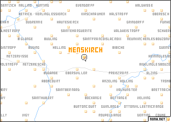 map of Menskirch