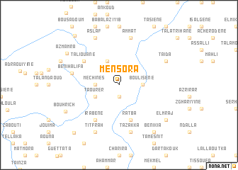 map of Mensora