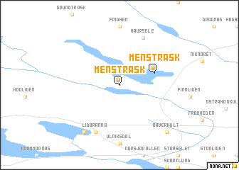 map of Mensträsk