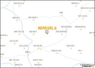 map of Menşurlu