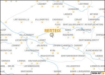 map of Menteix