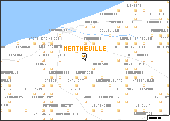 map of Mentheville