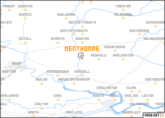 map of Menthorpe
