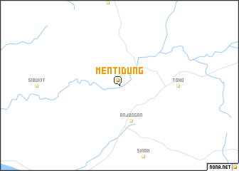 map of Mentidung