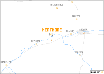 map of Mentmore