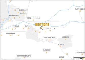 map of Mentone